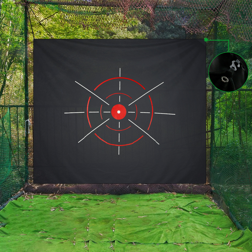 Golf Putting Mat - 168X146Cm Golfdoeldoek Raakt Net Driving Range