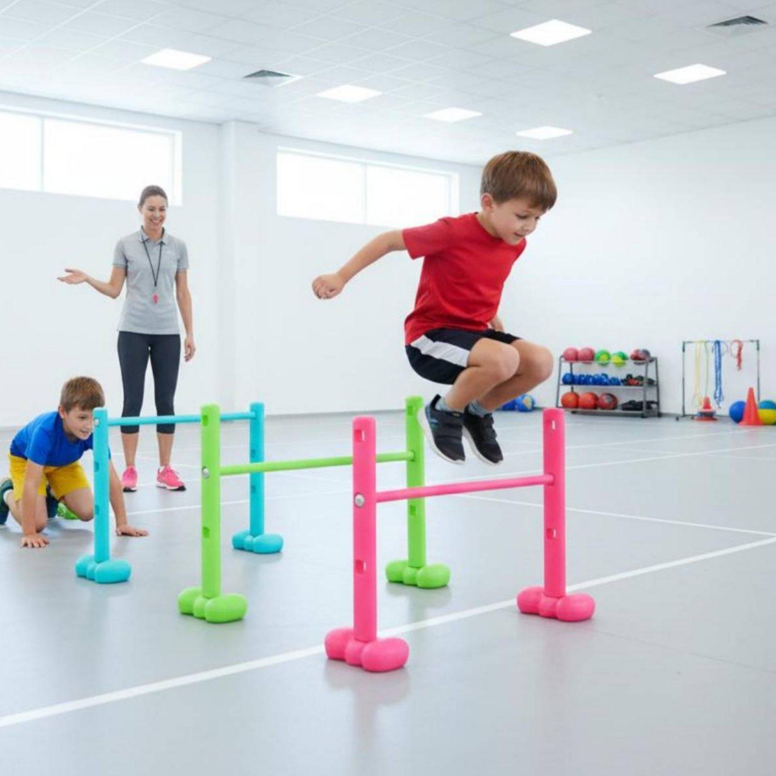 Agility Hurdle Set - 4-delige kruipgatenset, stevige behendigheidshindernissen voor kinderen,