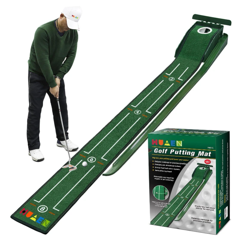 Golf Putting Mat - Minigolf Groene Putter Mat Draagbare Indoor