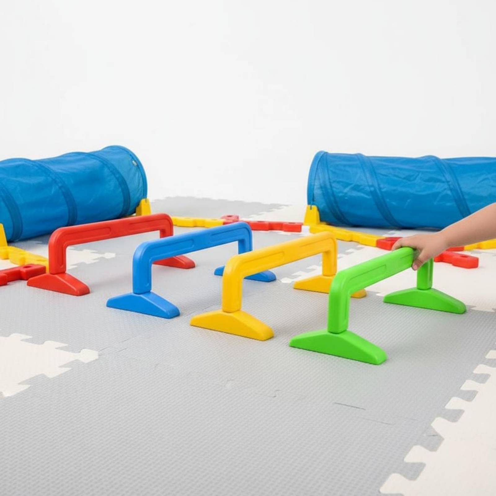 4-delige kruip-tunnelset, stev - Agility Hurdle Set recensie en prijs